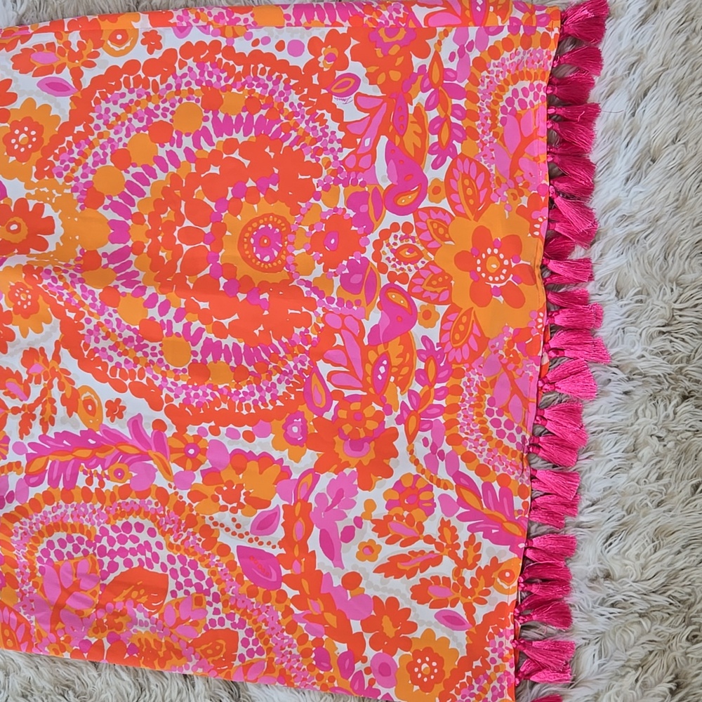 Trina Turk Pink and Orange Halter Dress - Picture 8 of 11